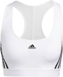 Adidas Damski Biustonosz Sportowy Pwr Ms 3s - Biały/Czarny