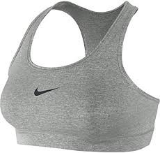 NIKE Damski Biustonosz Sportowy Victory Compression - Szary