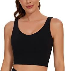 AGONVIN Damski Biustonosz Sportowy Longline U Back
