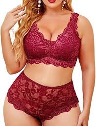 Seksowny Zestaw Bielizny Plus Size z Chokerem