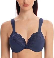 Koronkowy biustonosz Melaneca Plus Size z fiszbinami